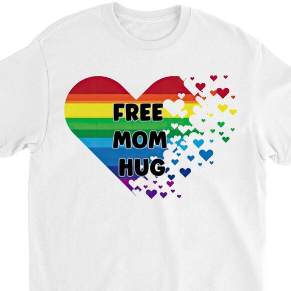 Mother's Day 2025 - Free Mom Hug Shirt, LGBT Pride Mom Shirt - Picture 1 of 3
